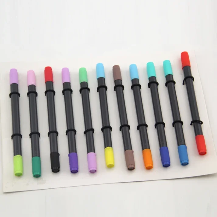 Variety of marker pens in different shades