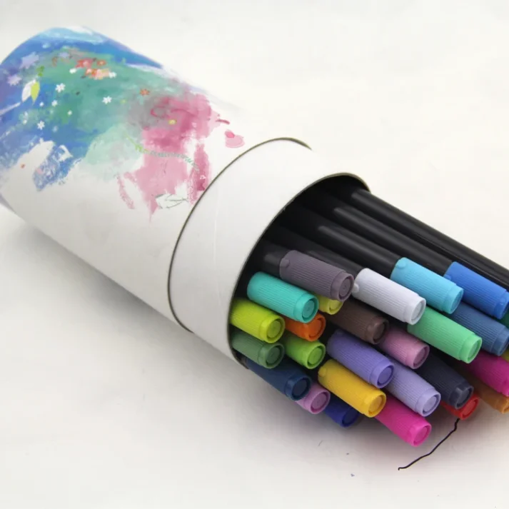 Pack of colorful markers for drawing and sketching