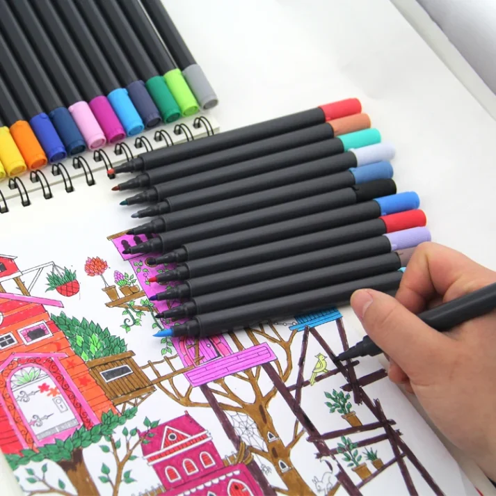 Professional set of markers for designers