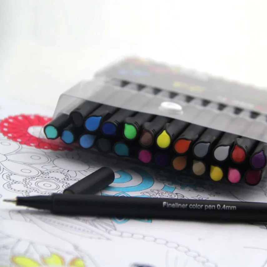 Assorted pack of markers for creative projects
