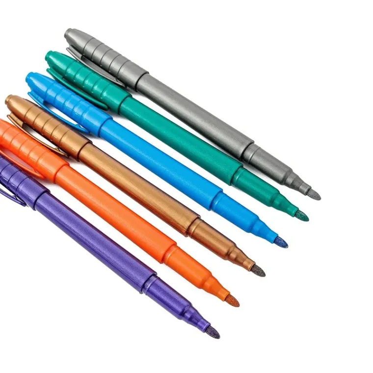 Set of colorful markers for artistic design