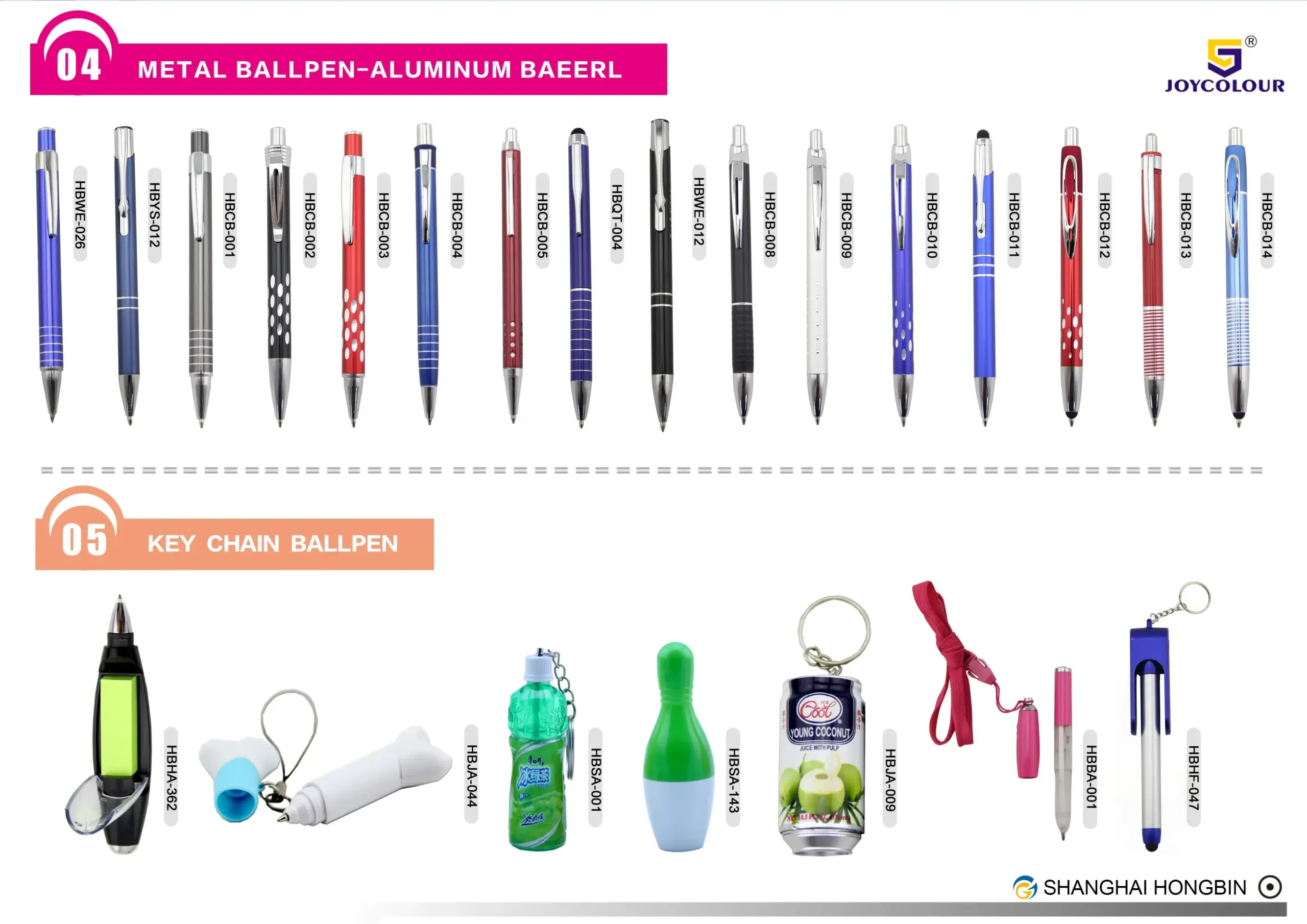 An assortment of markers in scaled sizes.