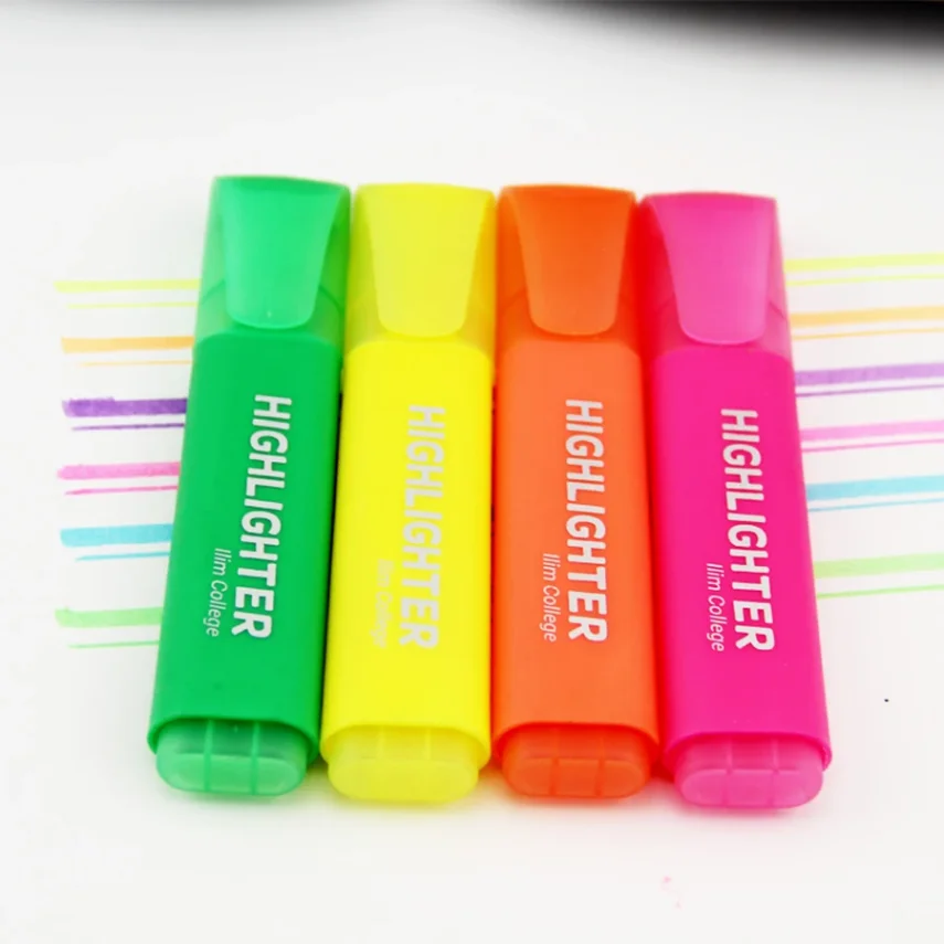 Set of colorful marker pen designs for creative projects.