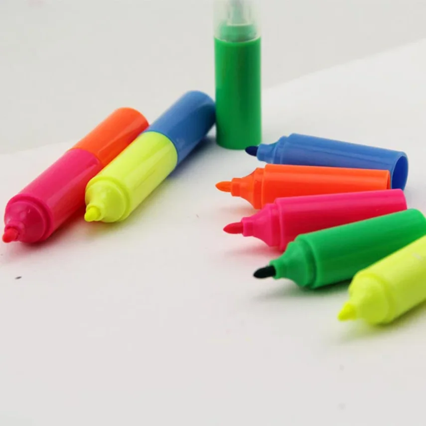 Colorful marker collection for vibrant artwork.