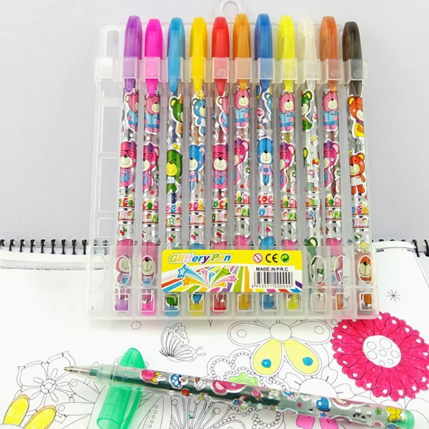 Assortment of marker pens in different shades.