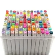 Display of high-quality marker pens in various colors