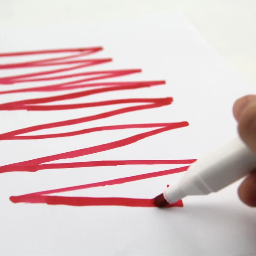 Marker pens as essential art supplies for sketching
