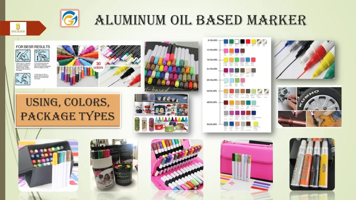 Set of colorful marker pens for art and design