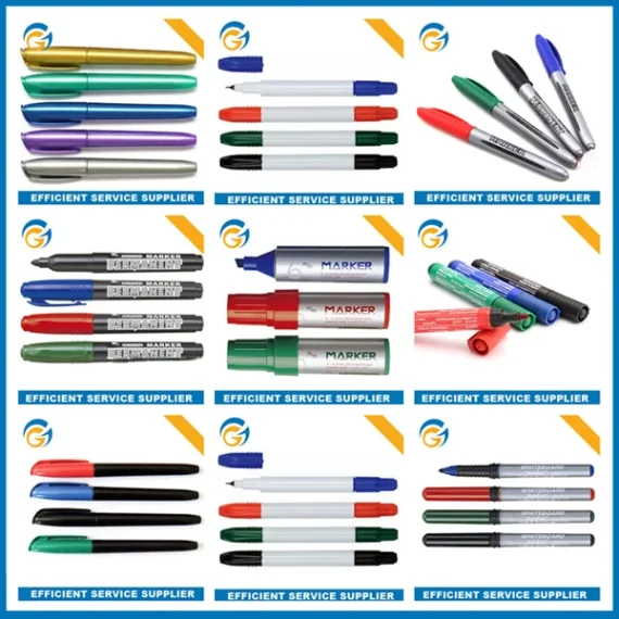 Set of sketch marker pens for detailed work