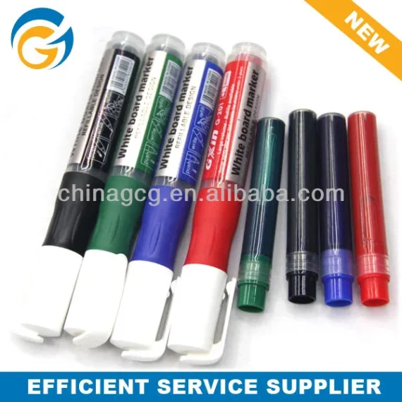 Art supplies including a set of markers