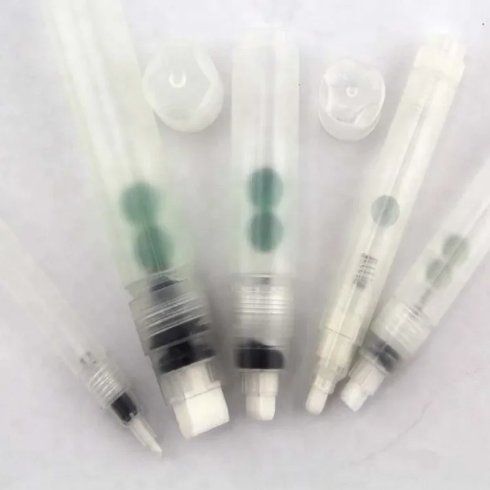 Set of colorful marker pens for artistic and office use.