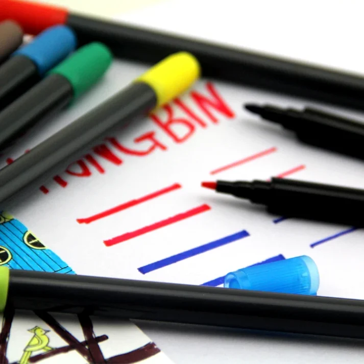 Marker pens ideal for design sketches and illustrations.