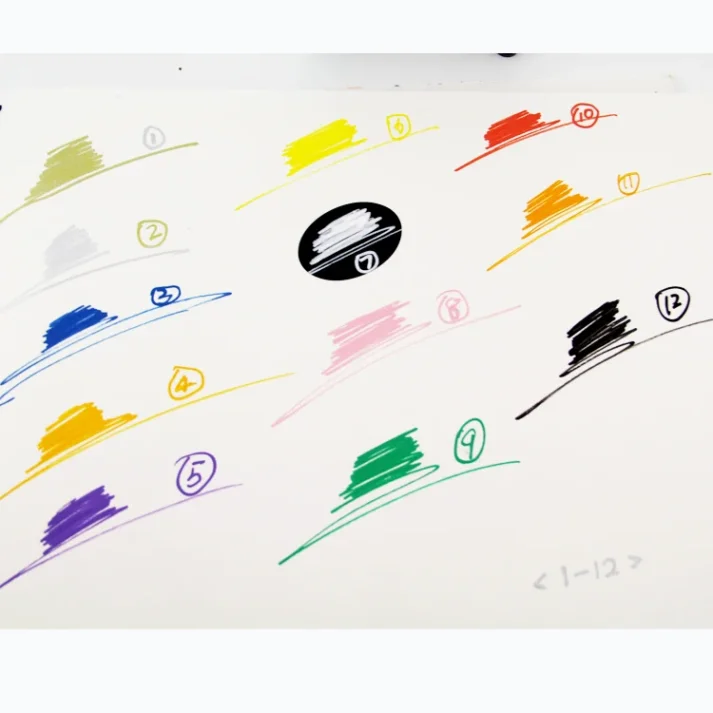 Sketch pad and drawing tools arranged neatly on a desk