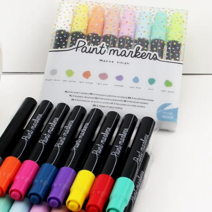 Professional marker collection for detailed illustrations