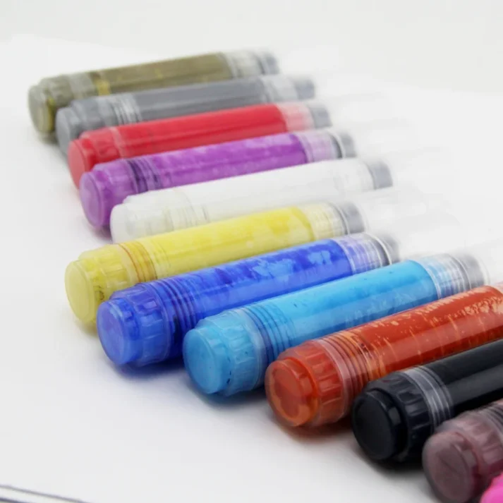 Bundle of creative markers for various artistic applications.