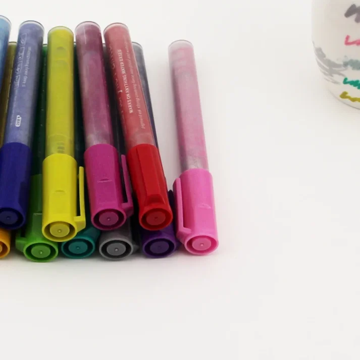 A collection of art markers for various creative projects