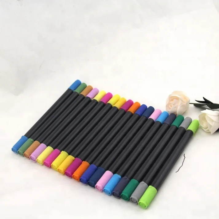 High-quality markers in assorted colors for drawing.