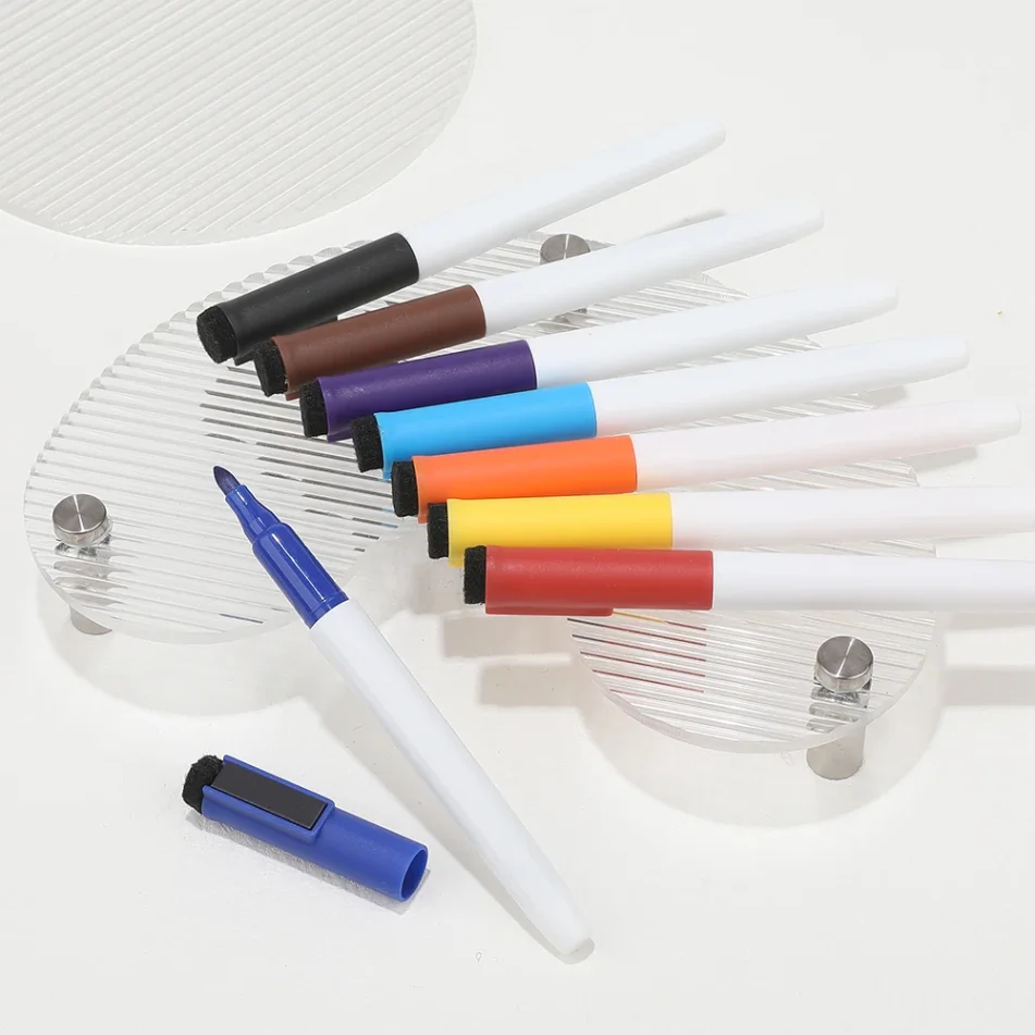 Set of colorful marker pens for design and art