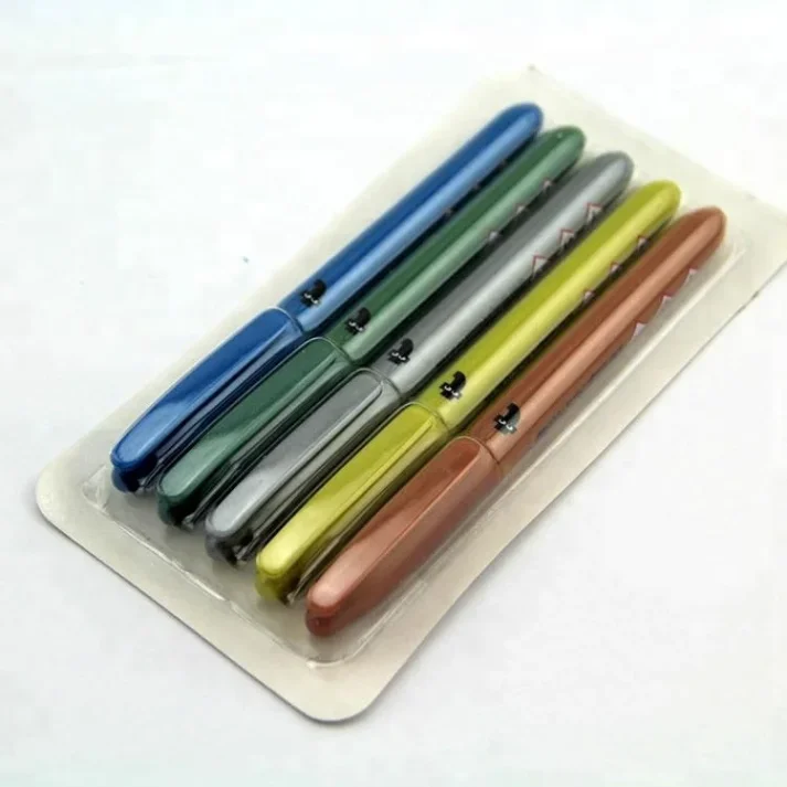 Collection of art markers for professional use.