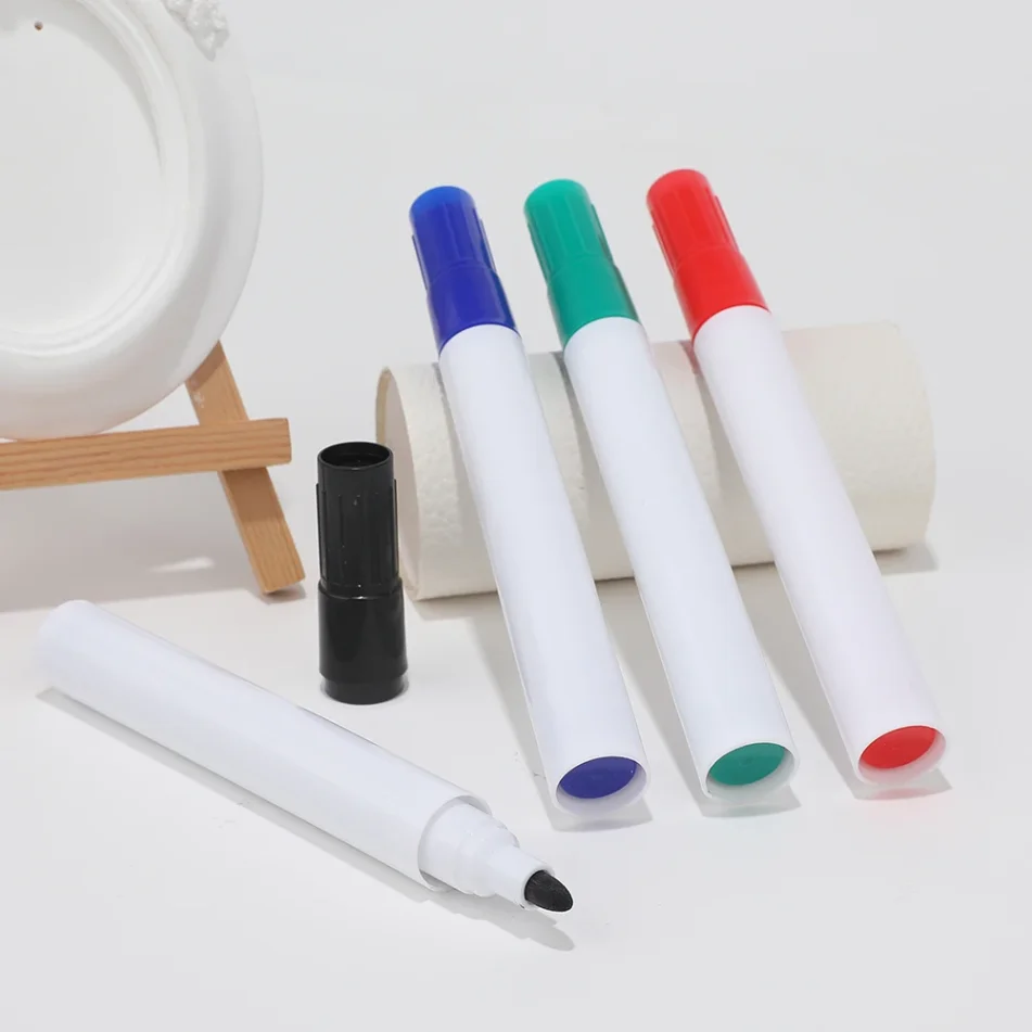 Organizational storage solution for marker pens to keep them neatly arranged.