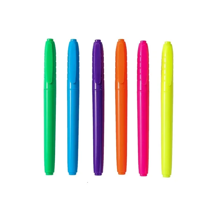 Collection of colorful marker pens