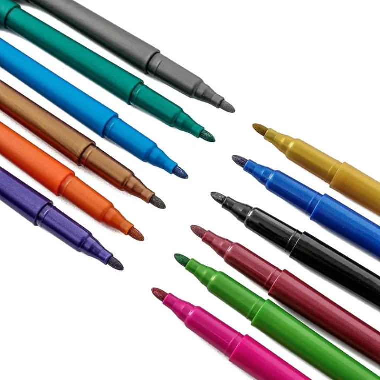 Art supplies marker set with vibrant colors for artists