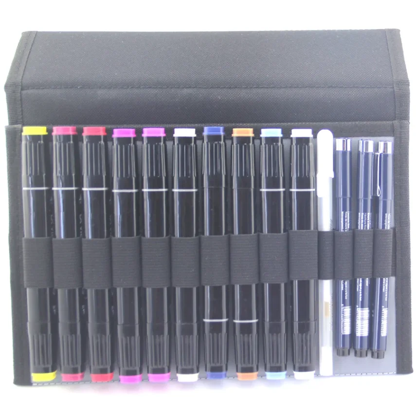 Creative markers bundle for art and design projects