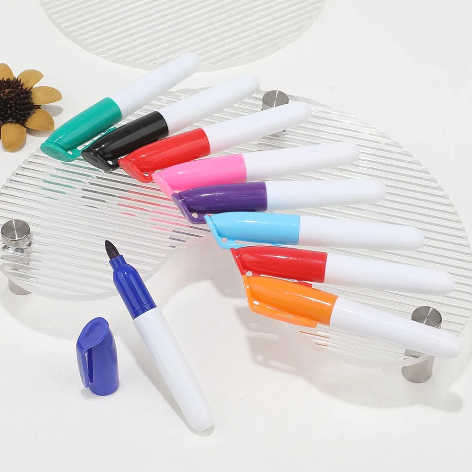 Markers as part of art supplies for creatives