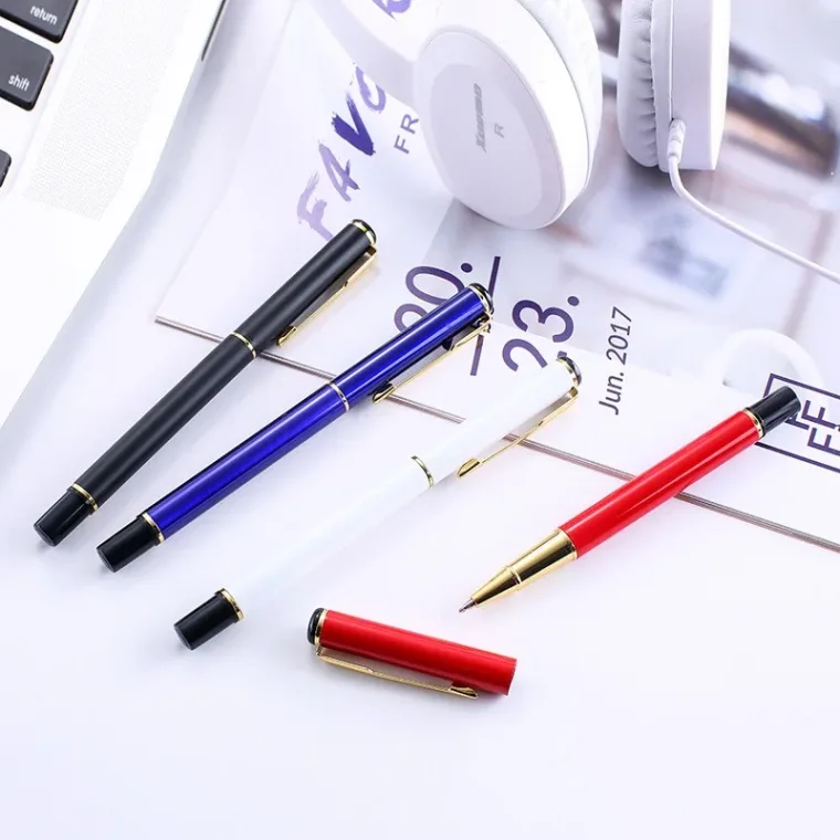 Collection of art markers in assorted colors.