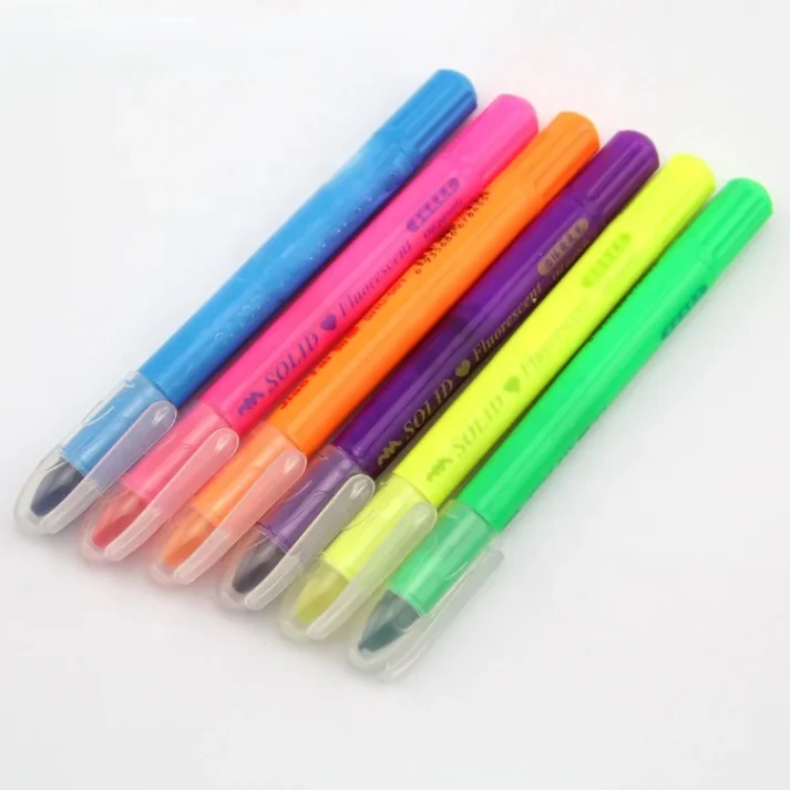Set of colorful marker pen designs for creative use