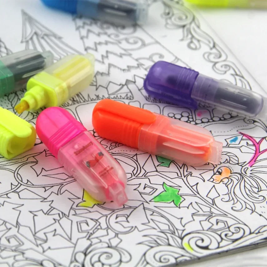 Marker pens with fine tips for detailed work