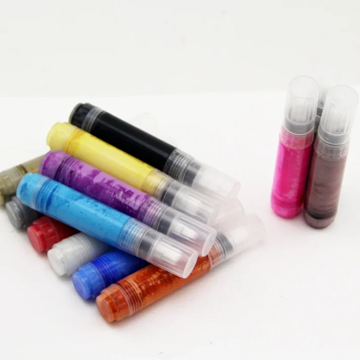Collection of art markers in assorted colors