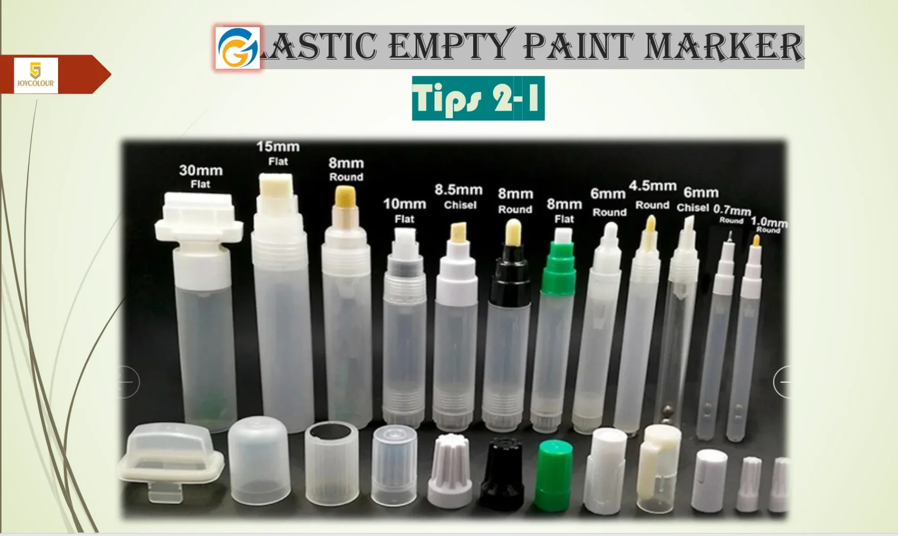 A collection of art supplies including various marker pens