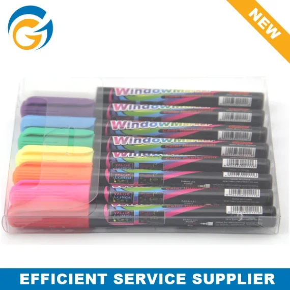 A set of colorful marker pens for artistic and creative use