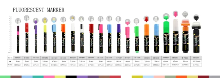 Collection of marker pens for artists
