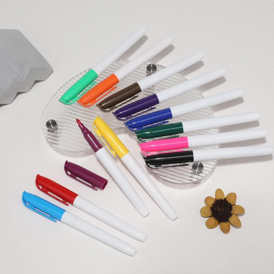 Set of colored pencils for sketching and coloring
