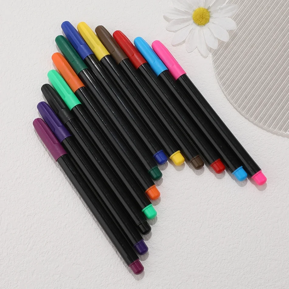 A colorful set of marker pens for vibrant artistic creations