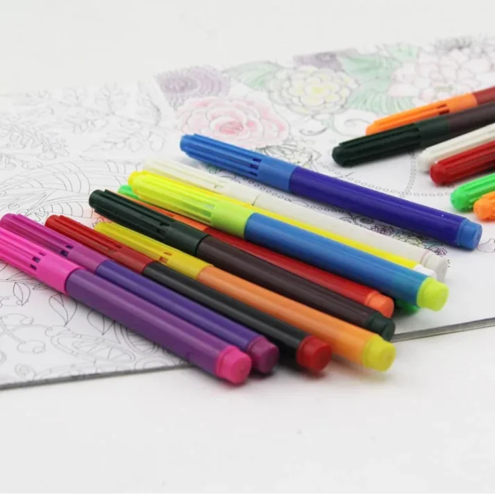Artistic design created using markers, emphasizing creativity and precision.