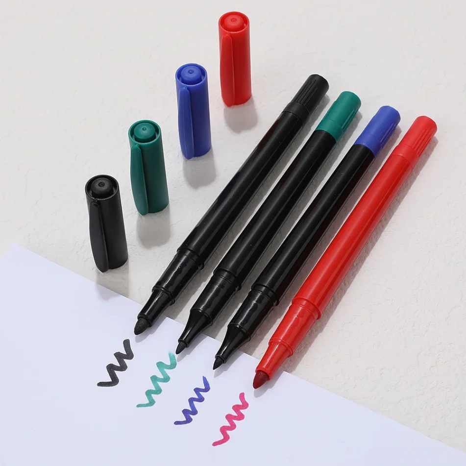 Set of colorful marker pens for art
