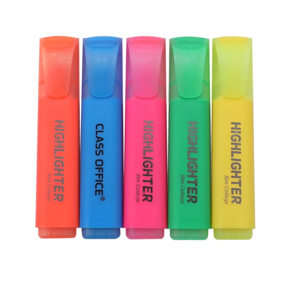 Set of art markers with vibrant colors.