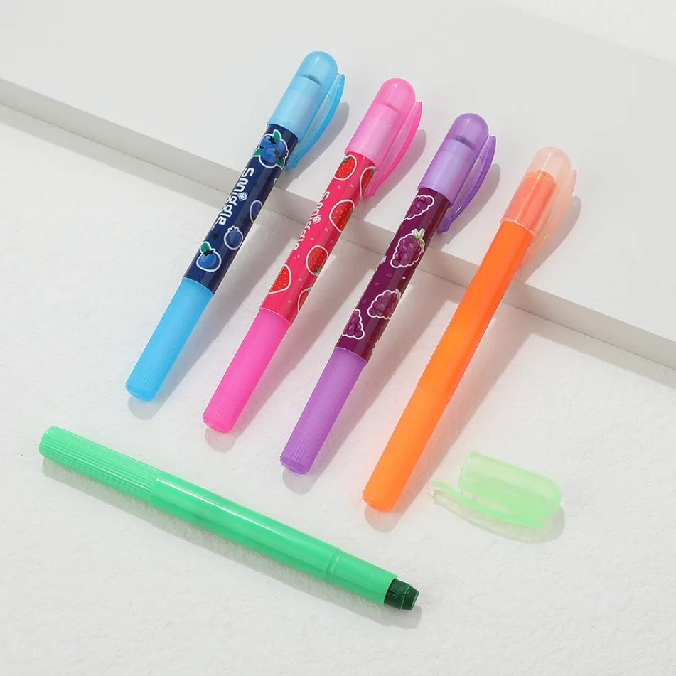 Variety of marker pens in different colors.