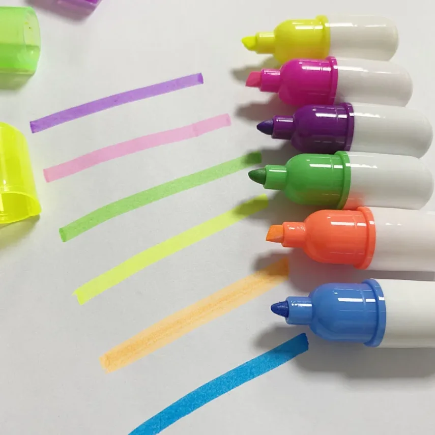 Collection of fine-tip markers for detailed work.