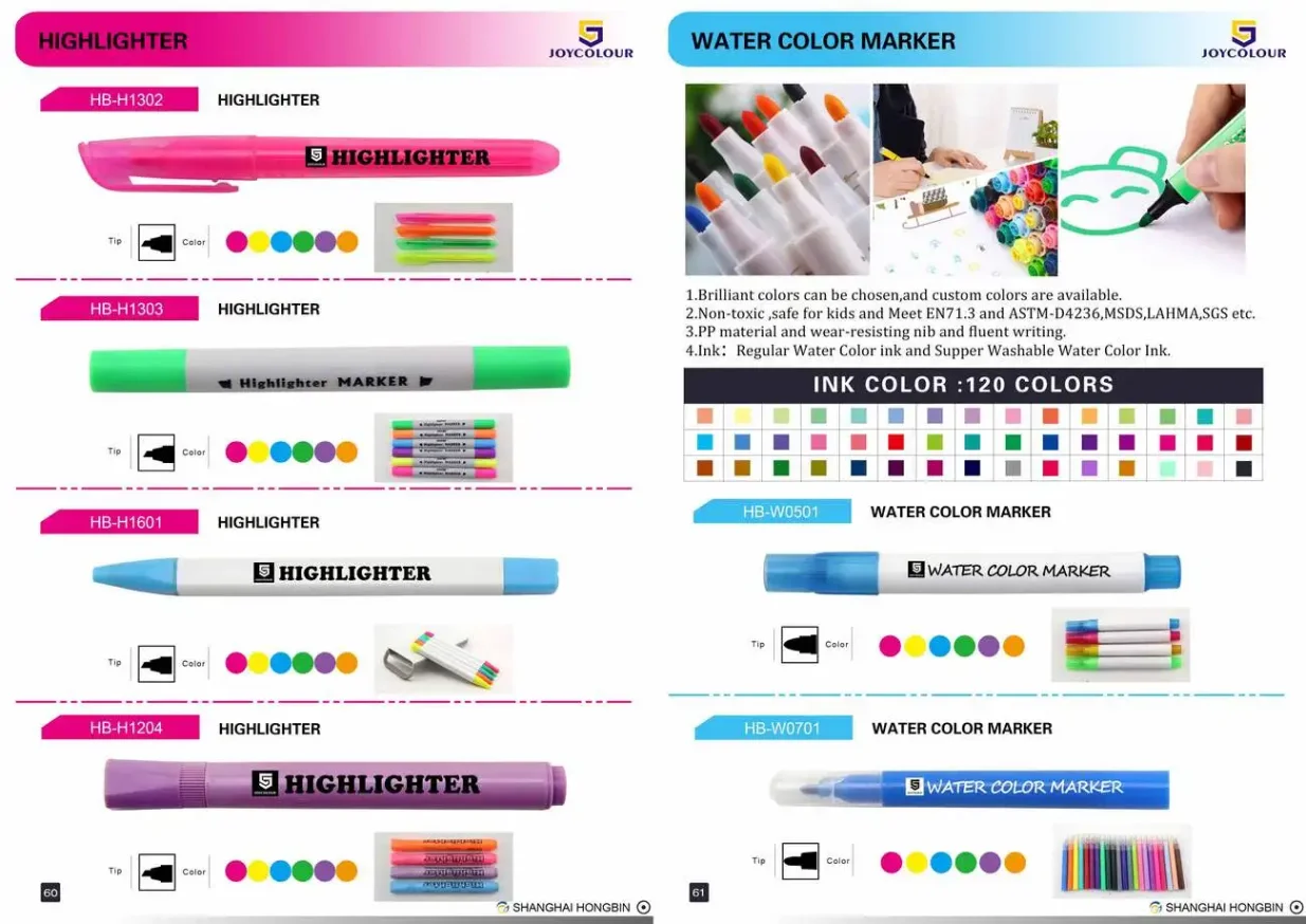 Professional-grade marker pens