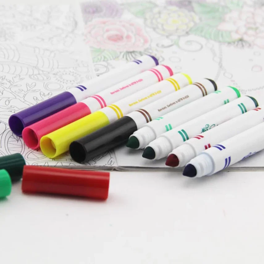 Set of marker pens for artists