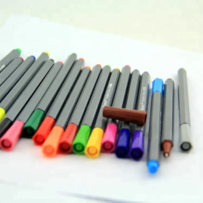 High-quality marker pens with vibrant colors.