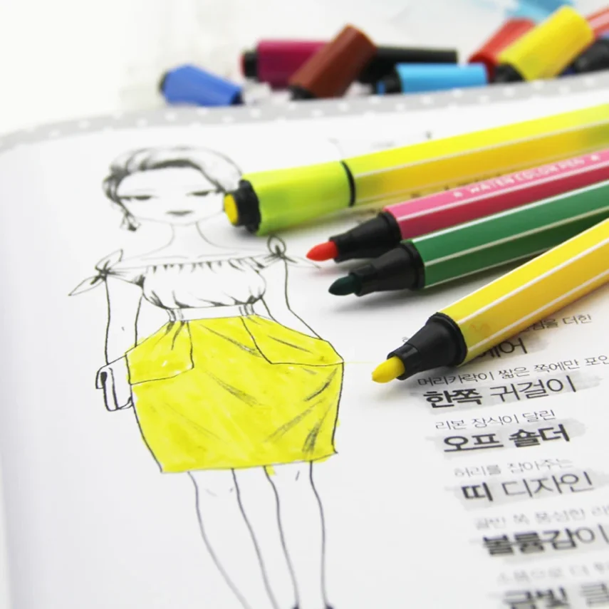 Professional marker set for detailed artwork.