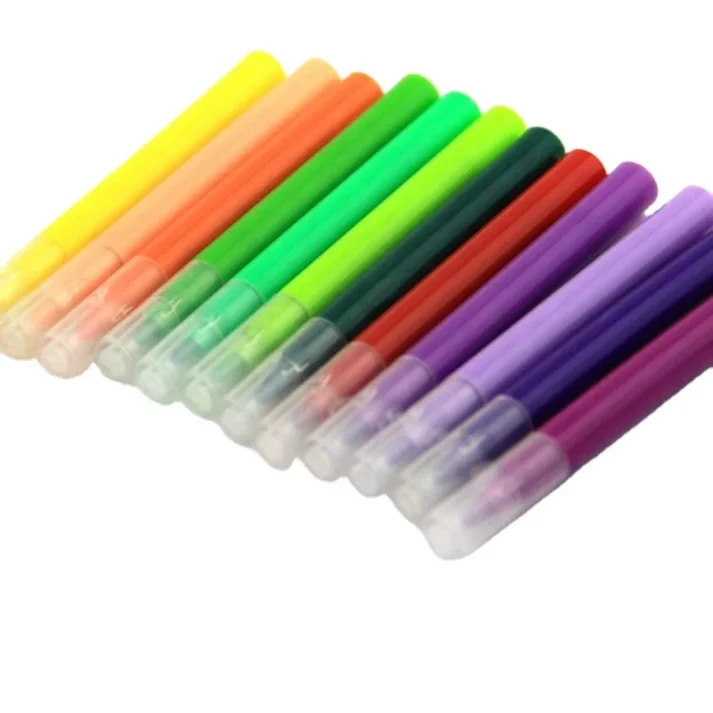 Set of colorful marker pen designs for creative projects.