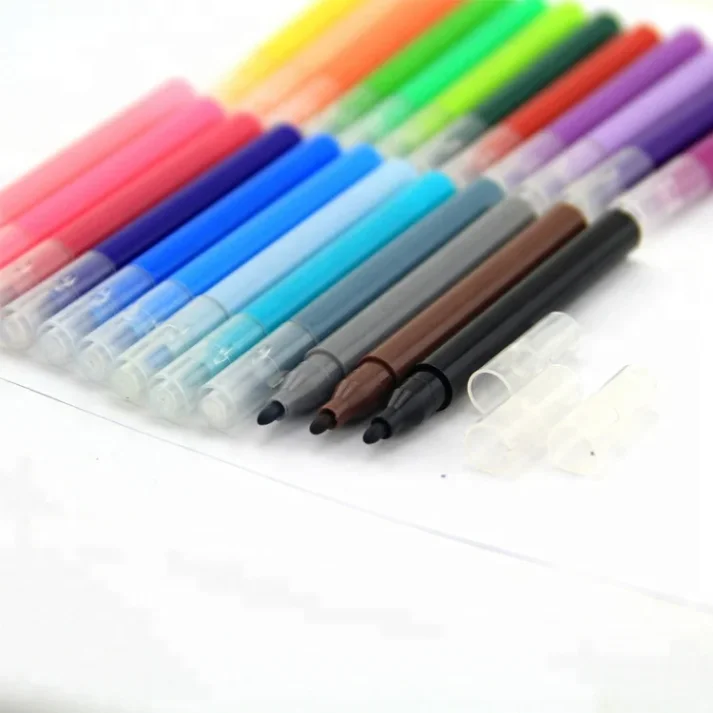 Creative bundle of markers for various artistic applications.