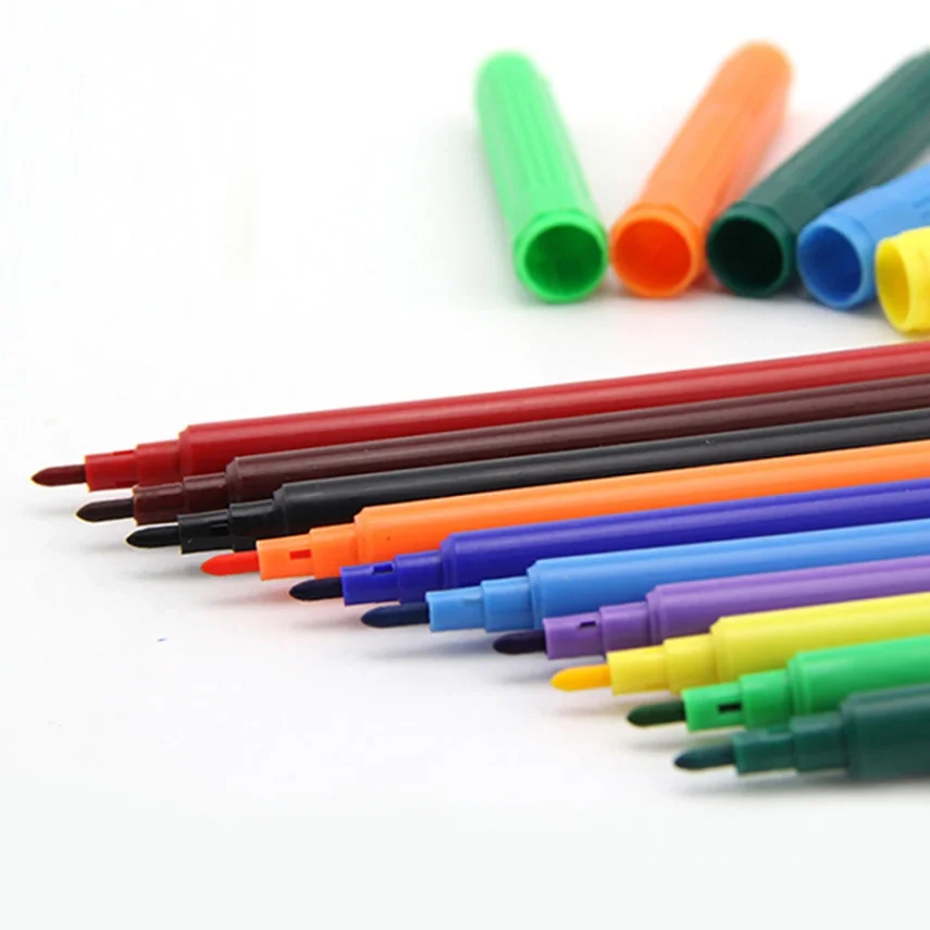 Marker pens and art supplies kit for artists