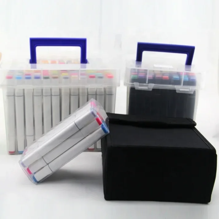 Marker pen set with additional accessories.
